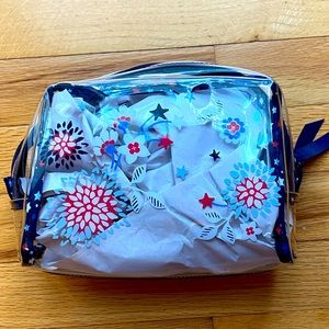 Very Bradley plastic cosmetic bag.